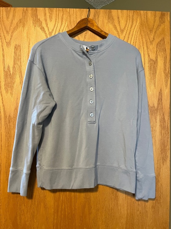 Athleta Tops - Athleta Light Periwinkle Henley Top